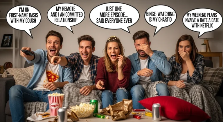 binge watching puns