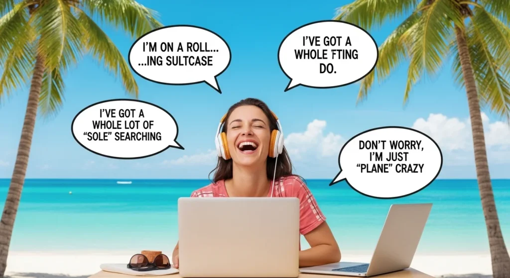 digital nomad travel puns