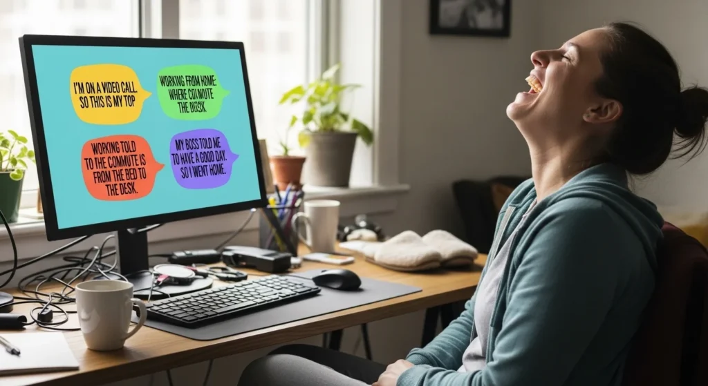 remote work puns
