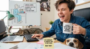 work from home puns