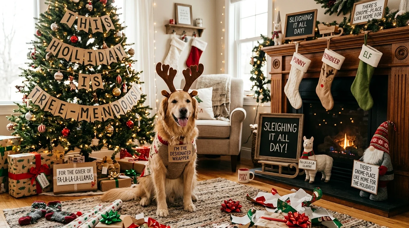 Cozy Christmas Vibes Puns