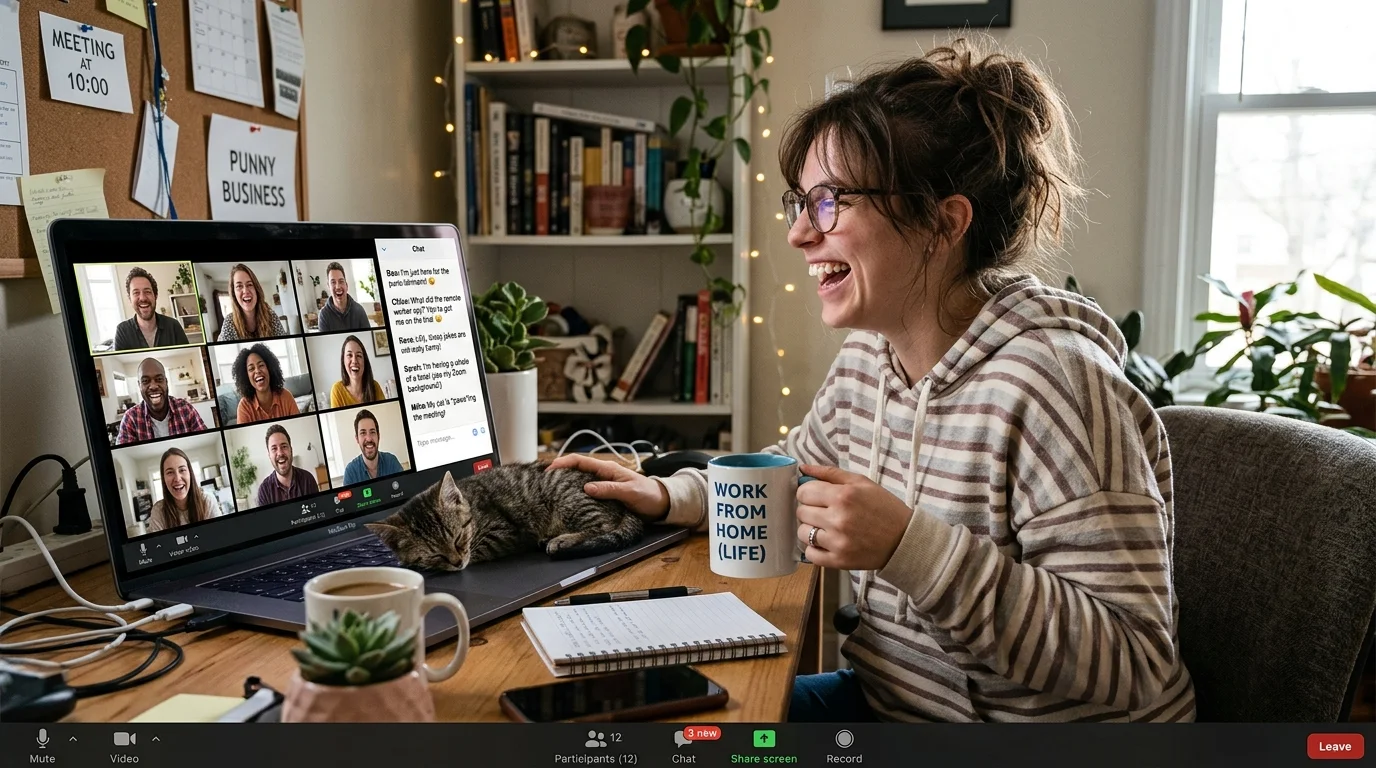 Funny Work From Home Team Puns