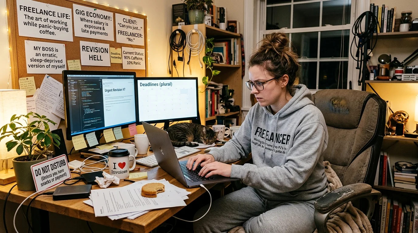 Short Freelancer Life Puns Perfect for Captions