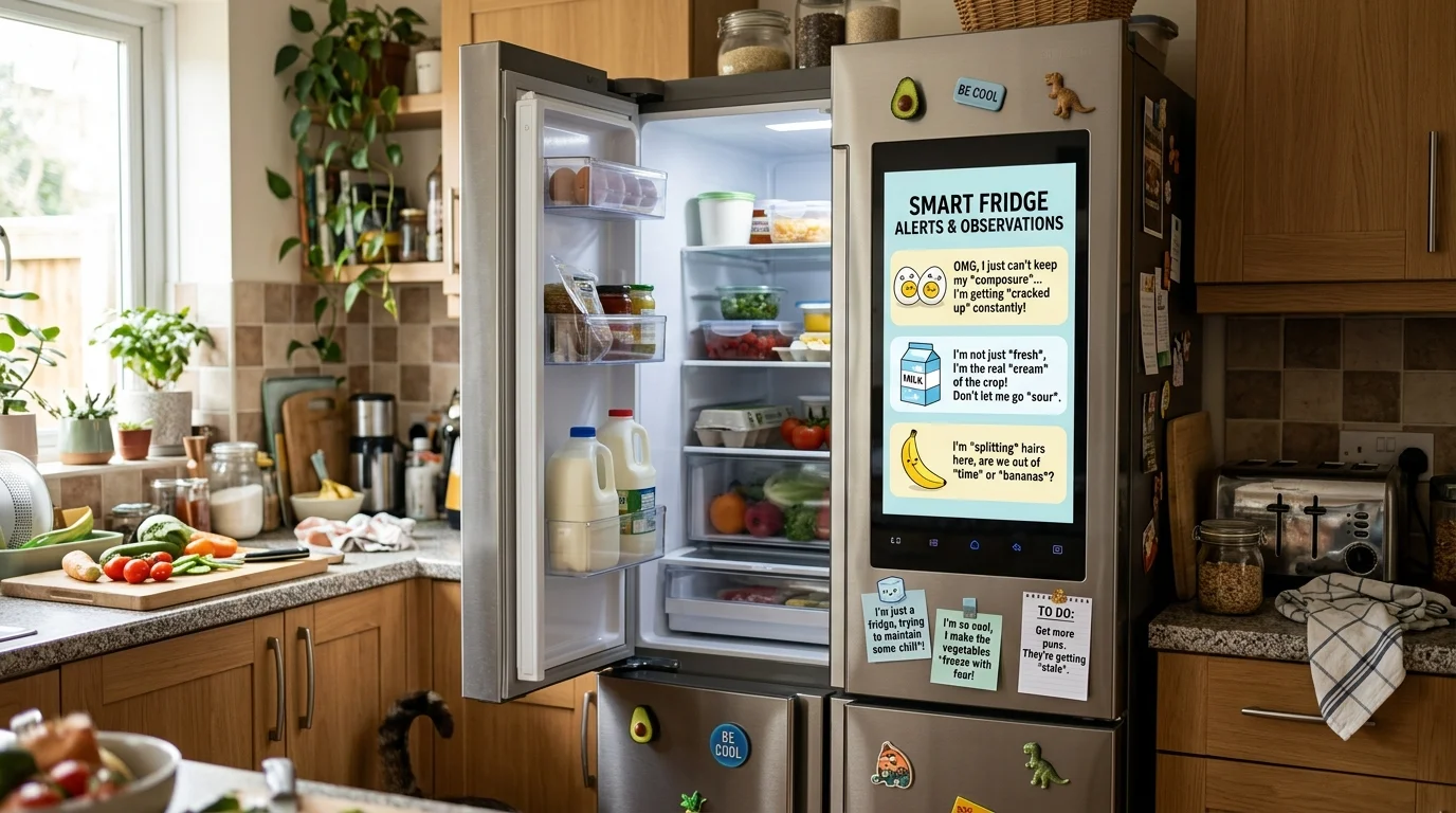 Short Smart Fridge Puns That Hit Fast