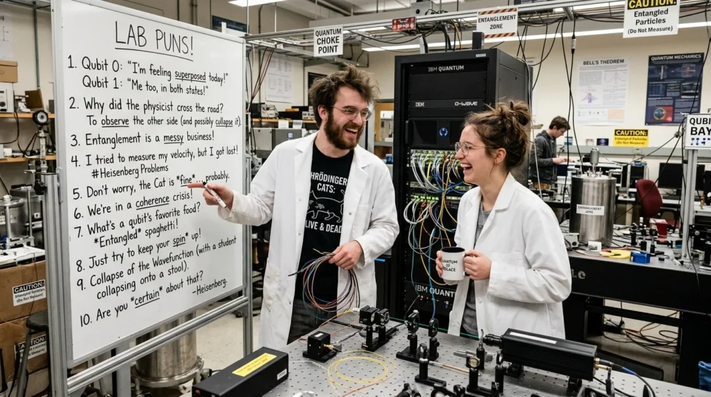 quantum tech puns