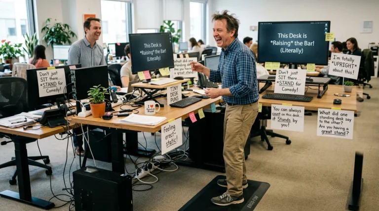 standing desk puns