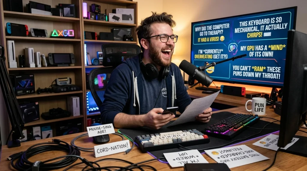 tech review puns