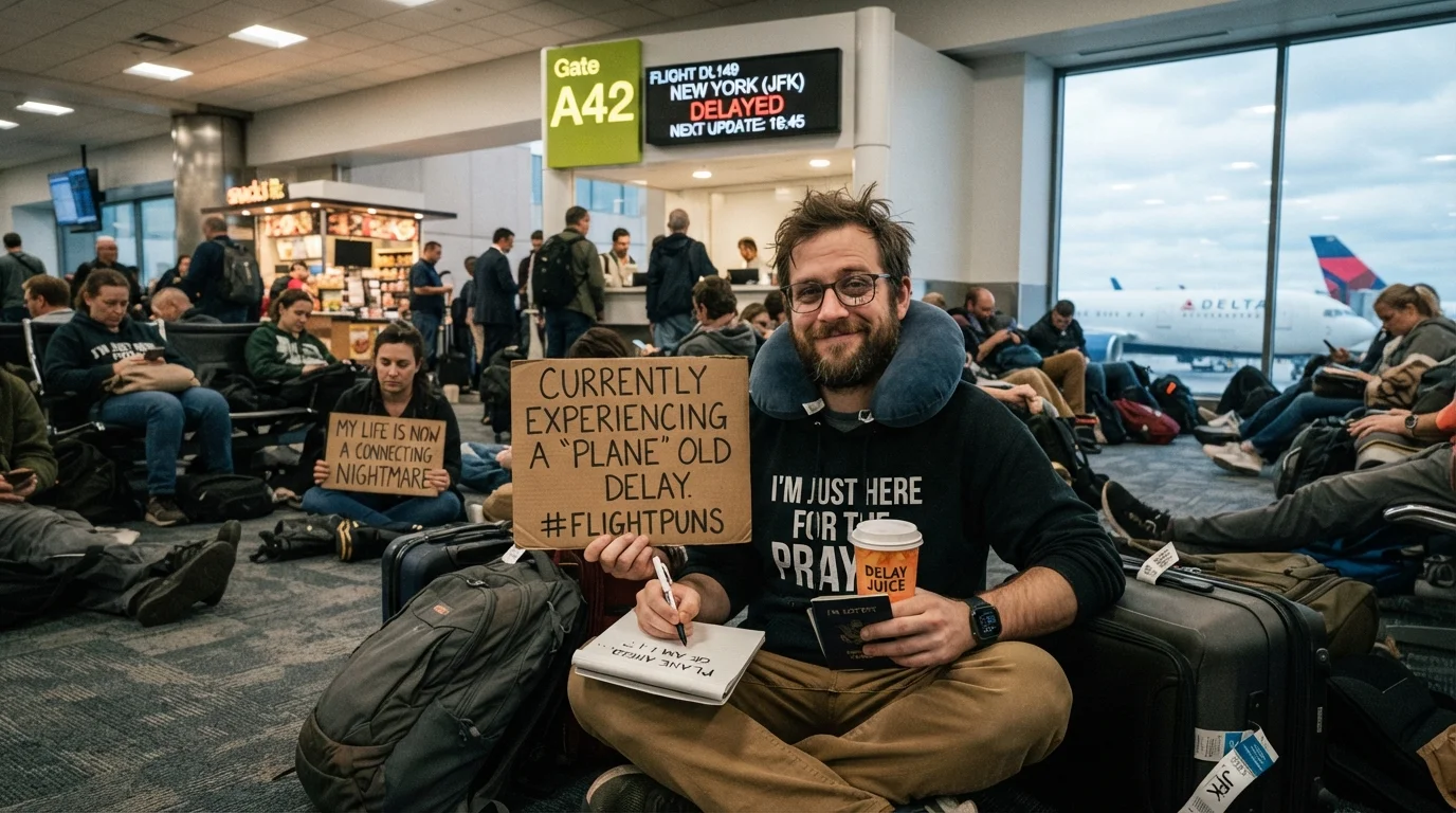 Flight Delay Puns One Liners