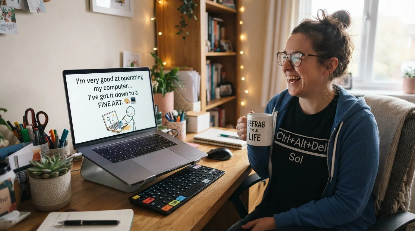Funny Laptop Selfie Captions