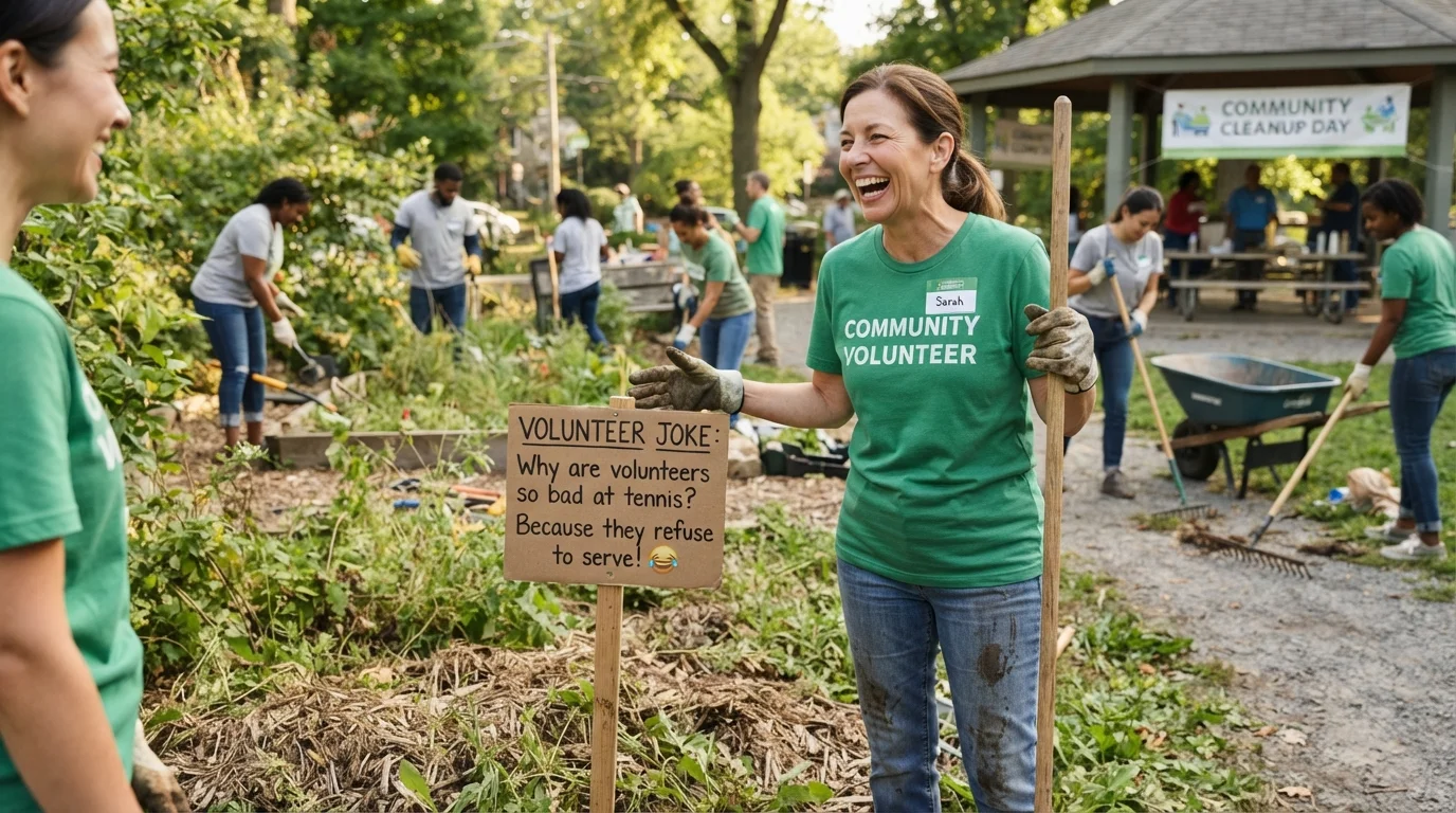 Quick & Funny Volunteer One-Liners