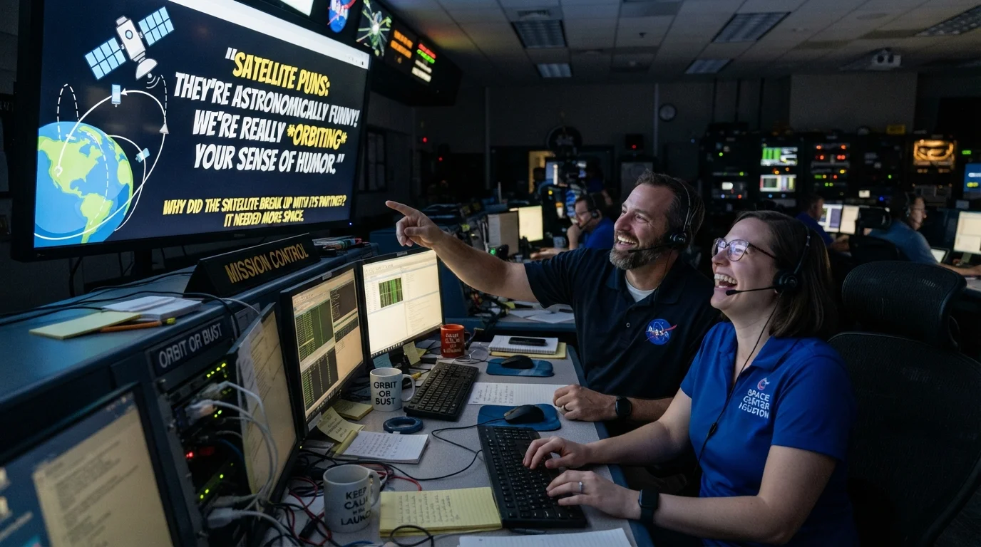 Satellite Puns One Liners