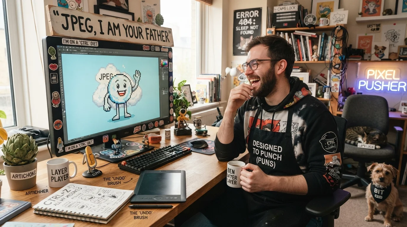 Digital Art Puns One Liners