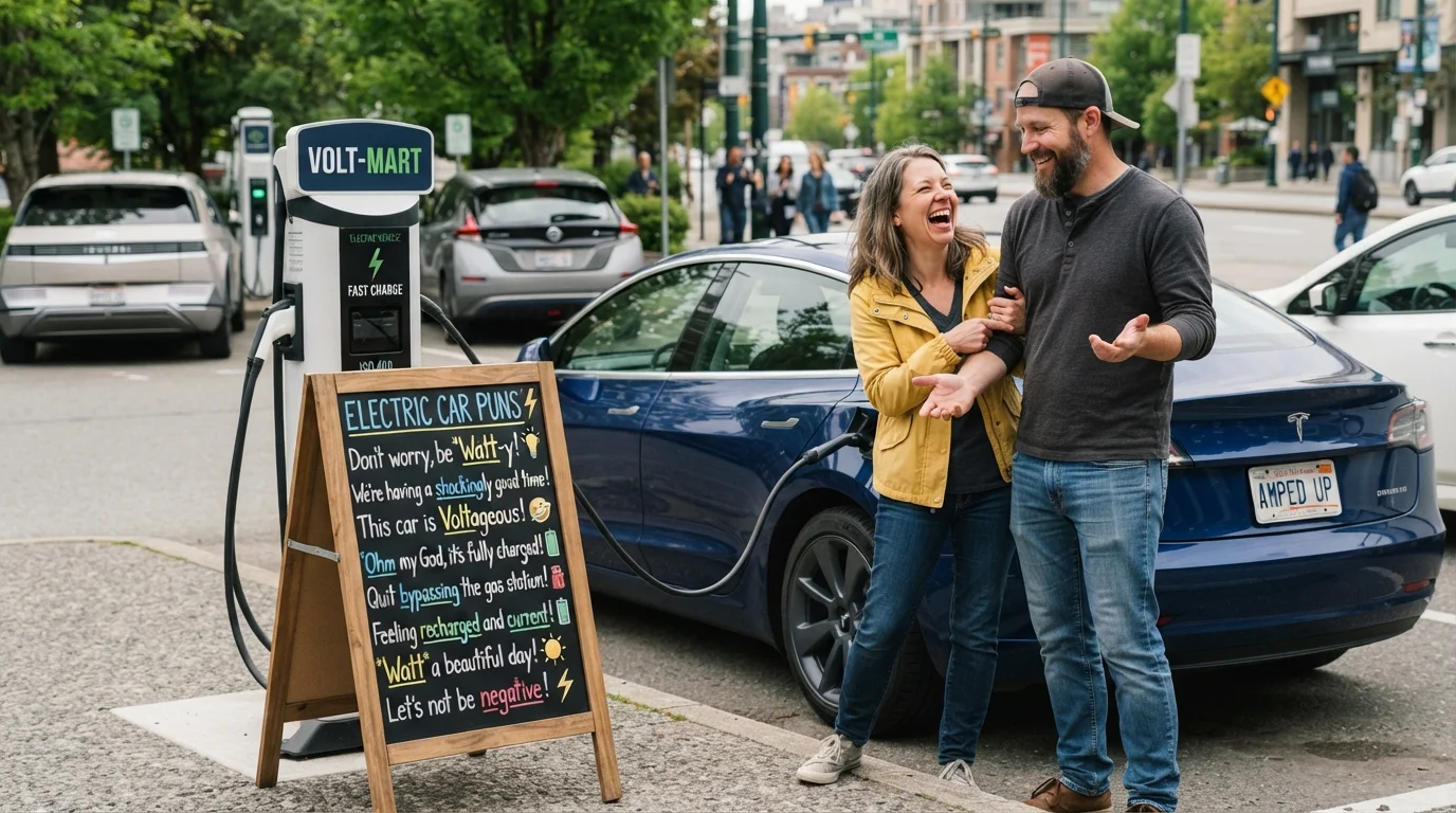 Electric Car Puns One Liners