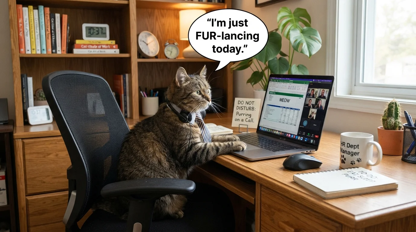 Funny Home Office Selfie Captions