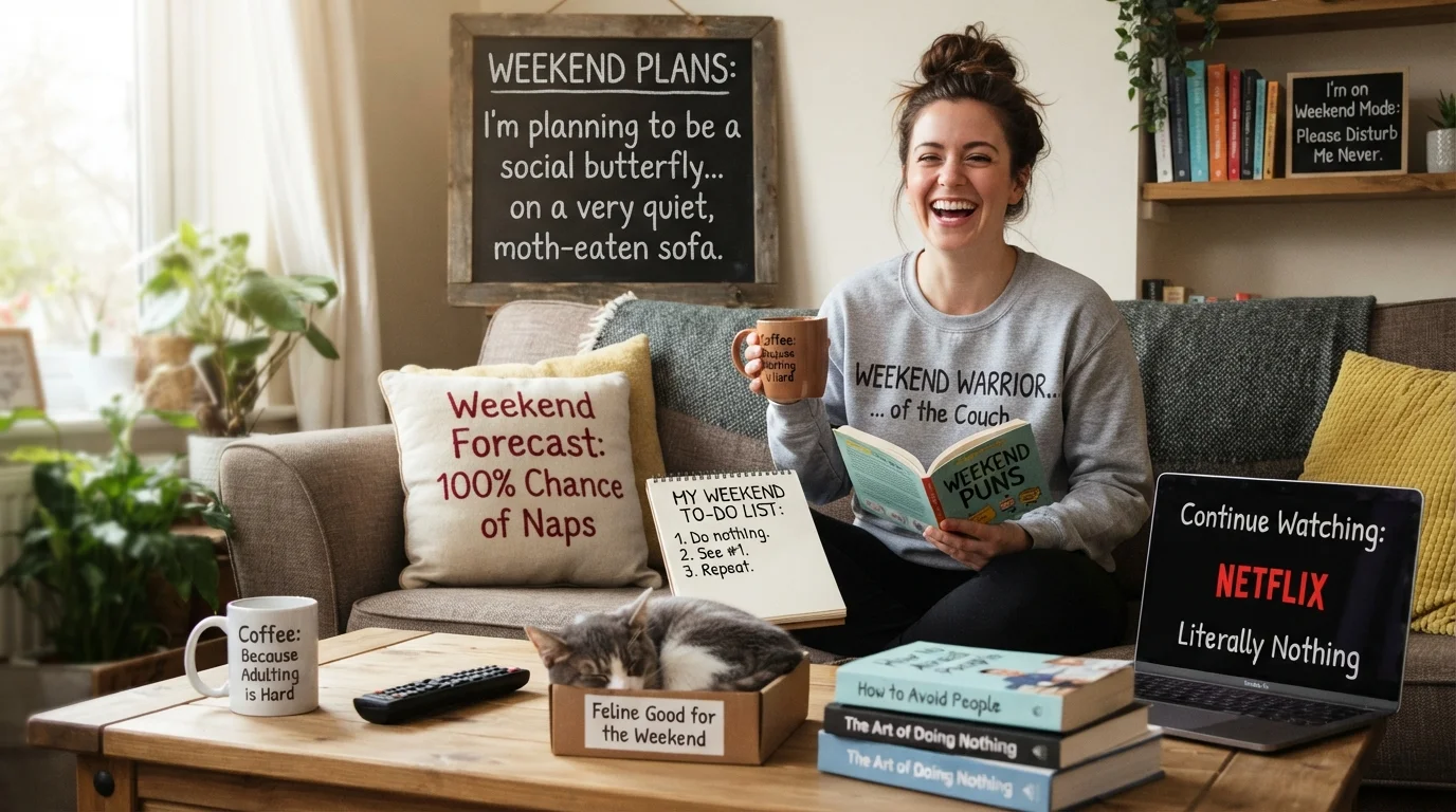 Lazy Weekend Plan Jokes