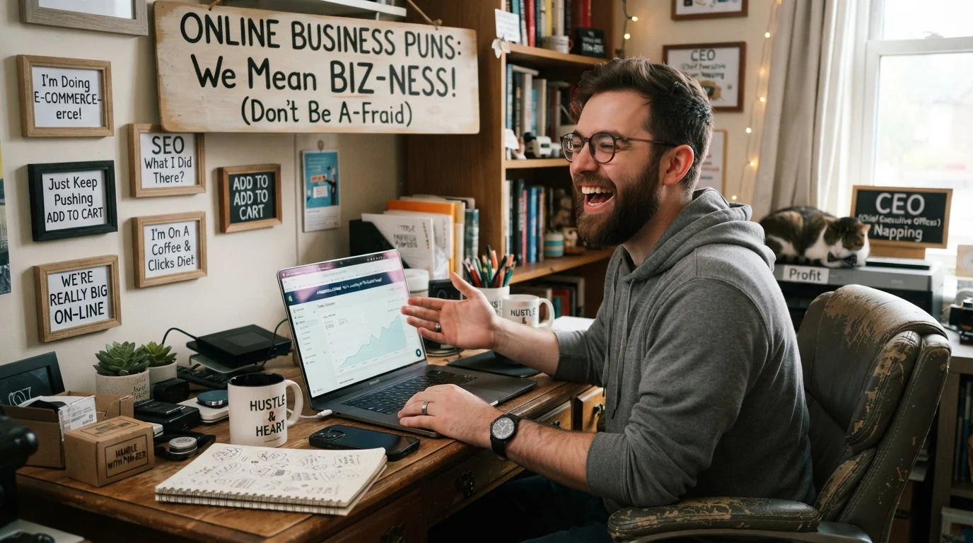 Online Business Puns One Liners