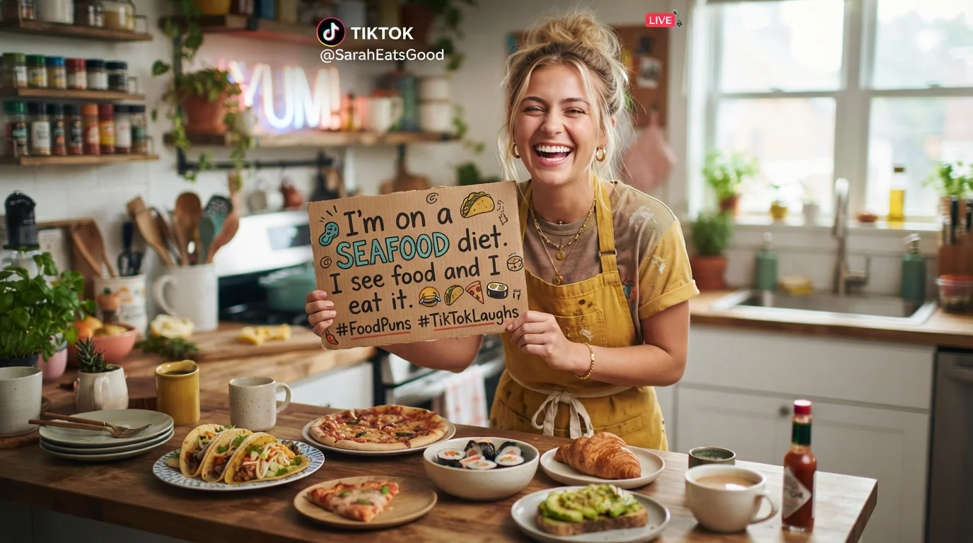 TikTok Food Puns One Liners