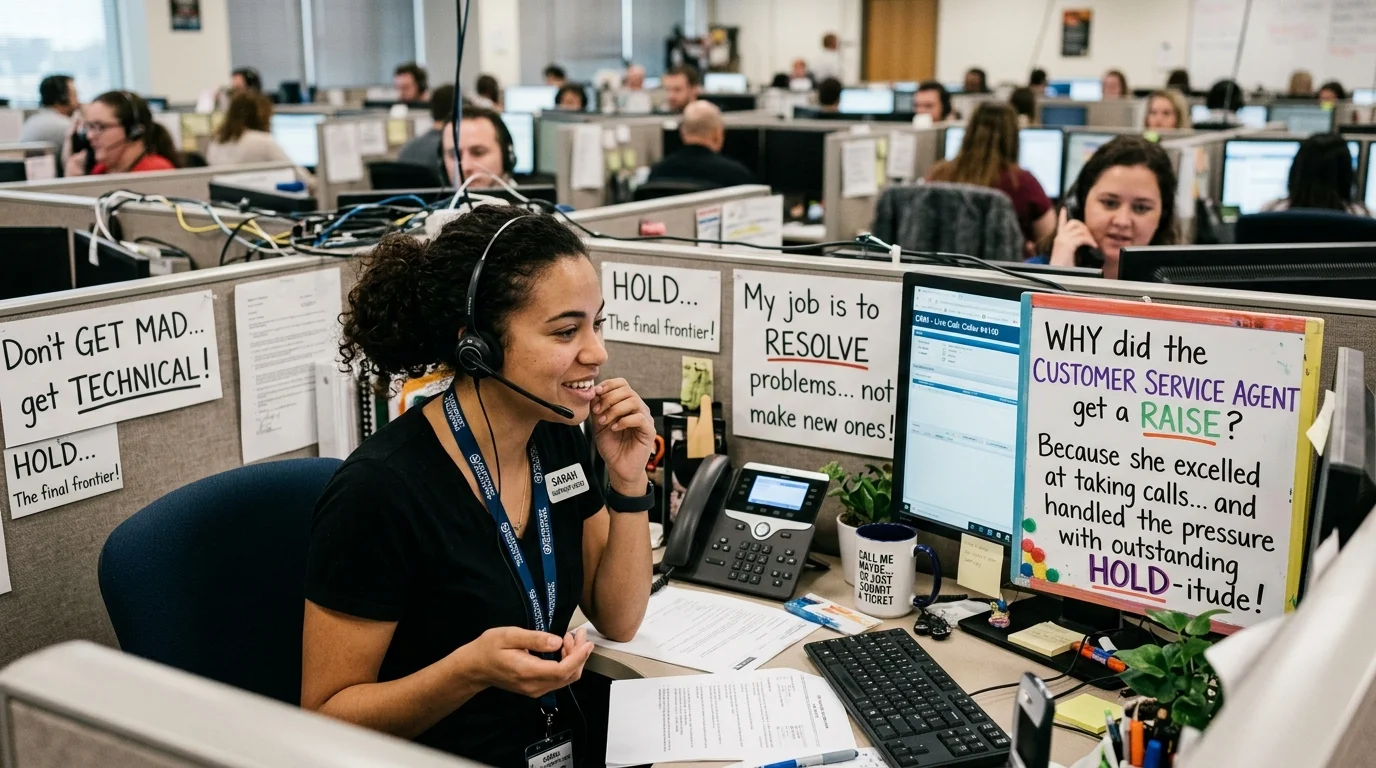 Call Center Dad Jokes One Liners